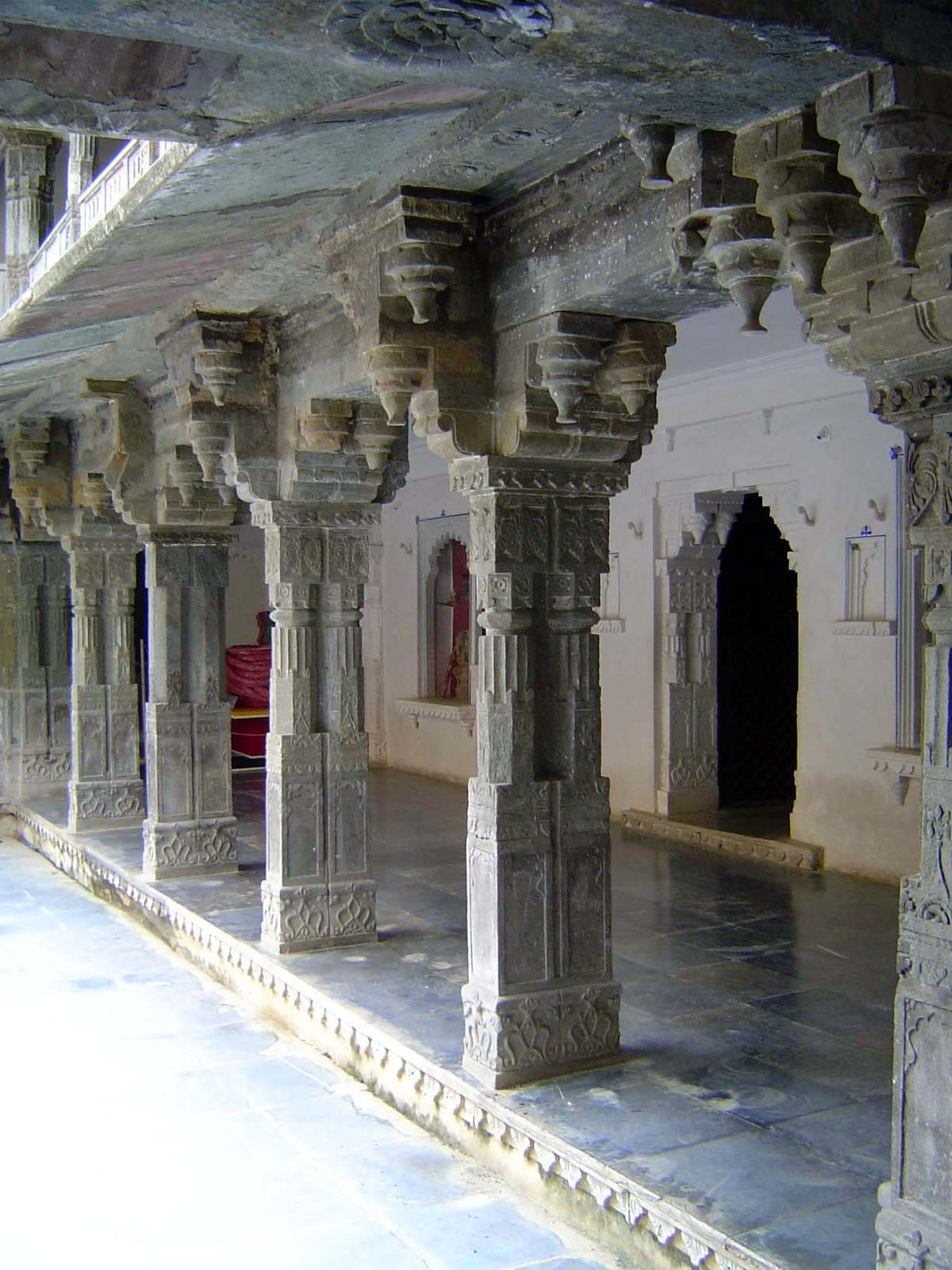 The ground-level of the most elaborate courtyard.