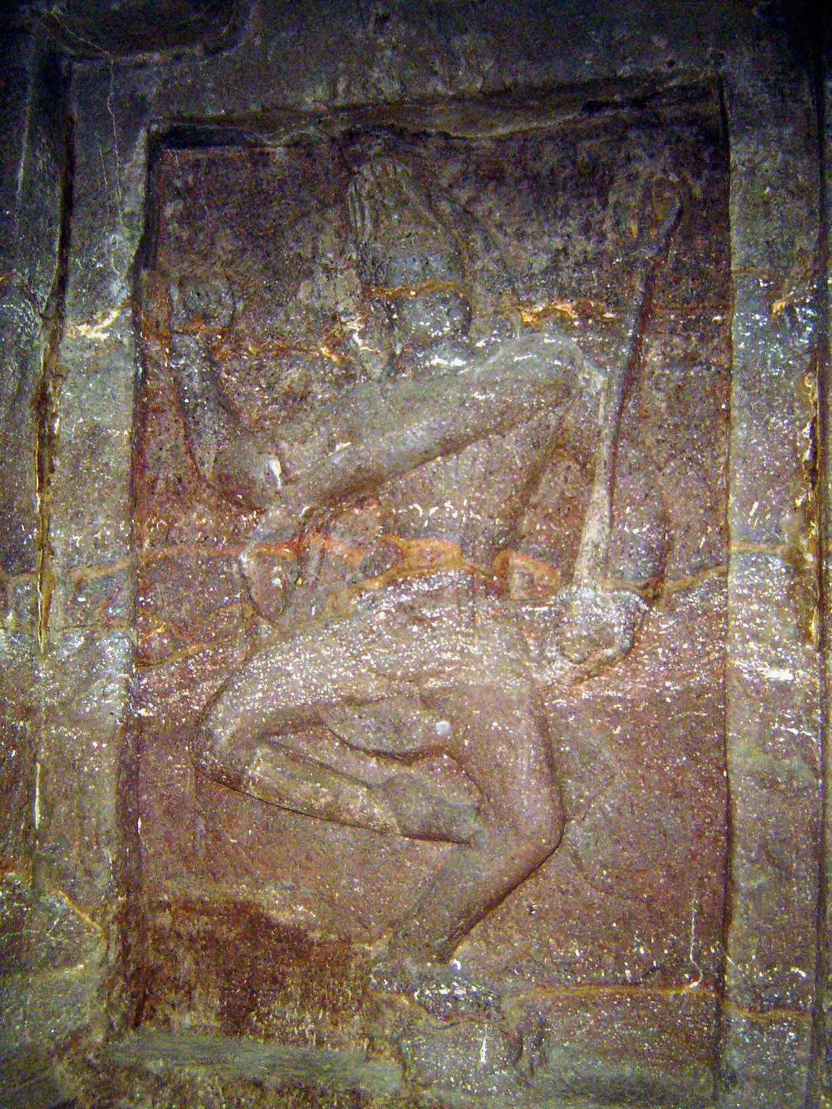 Set into it, a dancing Shiva.