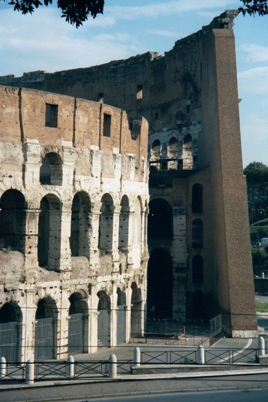 By the 12th century, the Colosseum was a private castle. By the 15th, it had become a quarry for ready-cut travertine and tufa, hauled off t