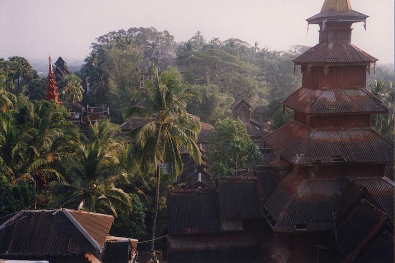 A building of traditional style but built with a modern material.