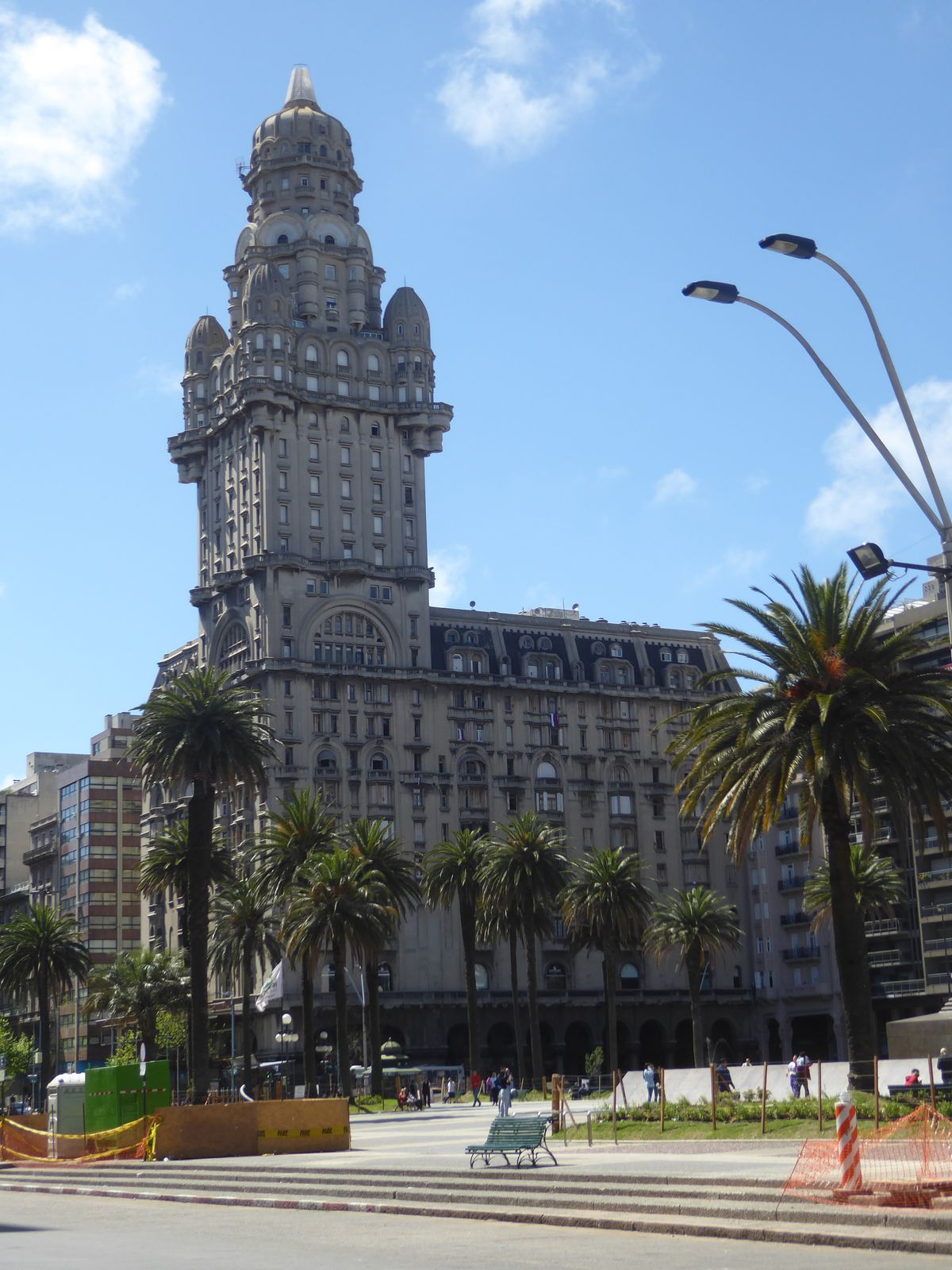 The east end of the square also has this landmark, the Palacio Salvo, named for another immigrant who prospered. It was designed by Mario Pa