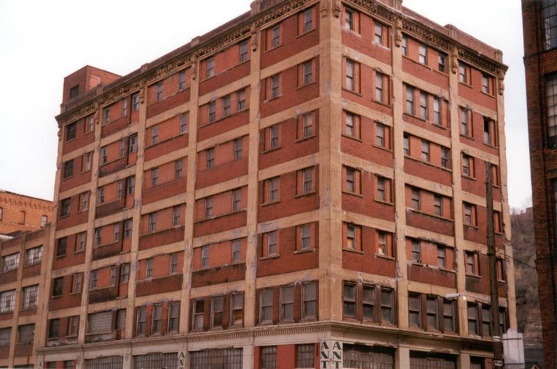Dentils up top are the only indulgence of this warehouse in the Strip District along the Allegheny.