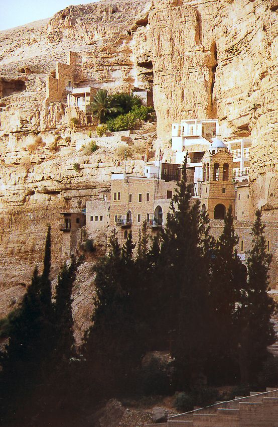 Like Mar Saba, this one has many outliers. The wall was built to protect against Bedouin.