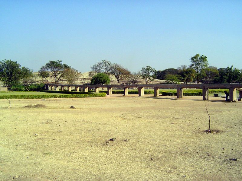 The same archaeological team set back into place the stone channel that once conveyed water to the Great Tank.