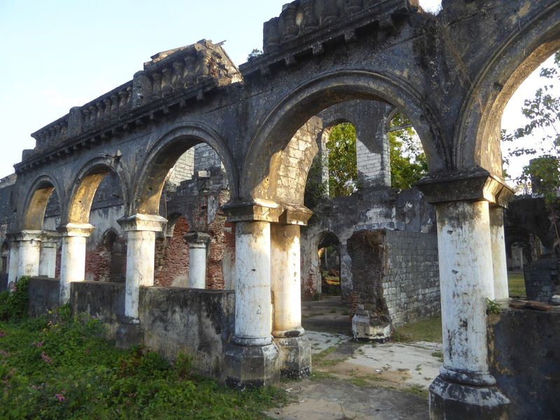 Here are the ruins next door of the Residency, the Government Agent's house built during the long rule of one Percival Ackland Dyke.