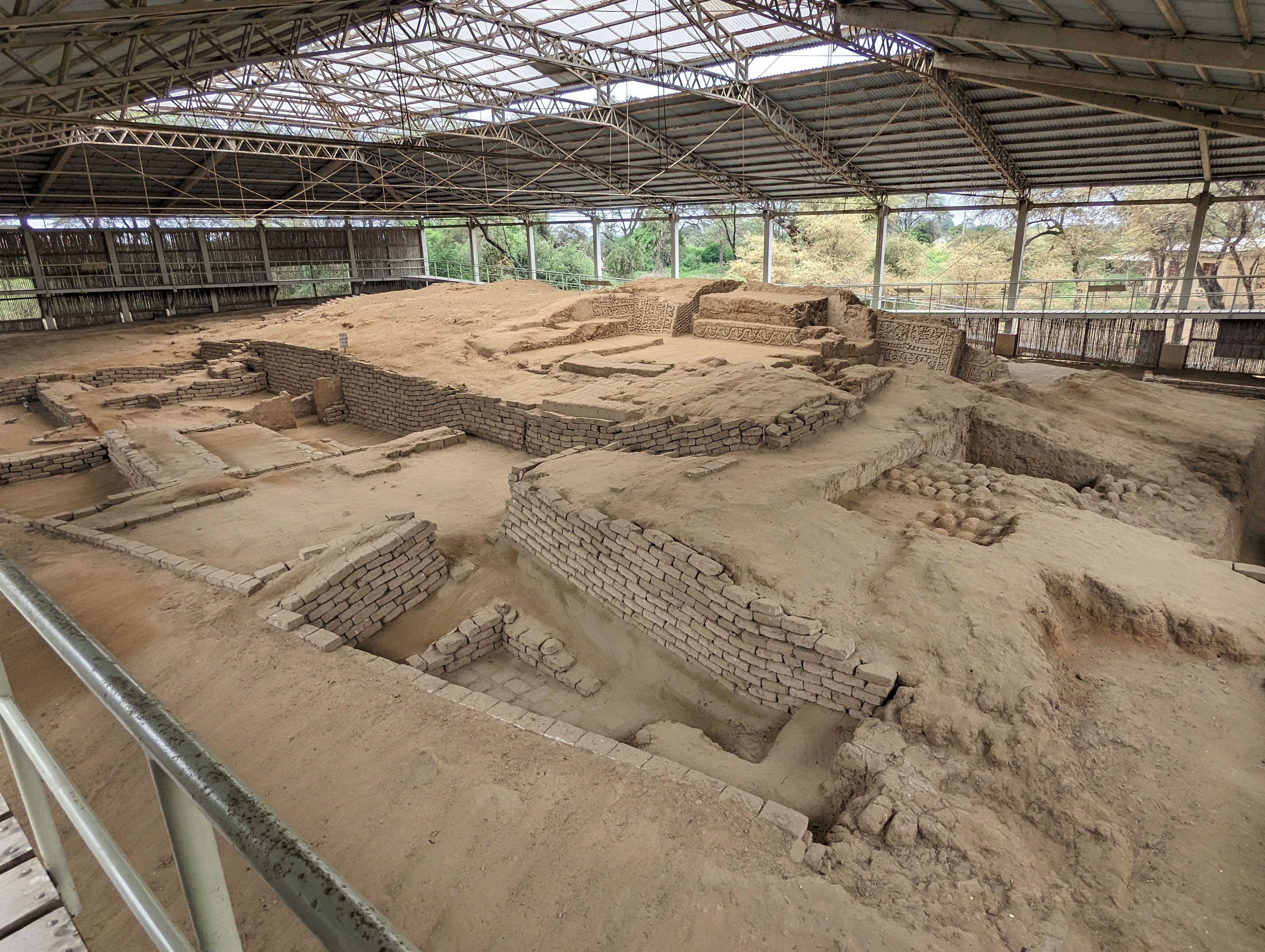 The shed covers these remains.