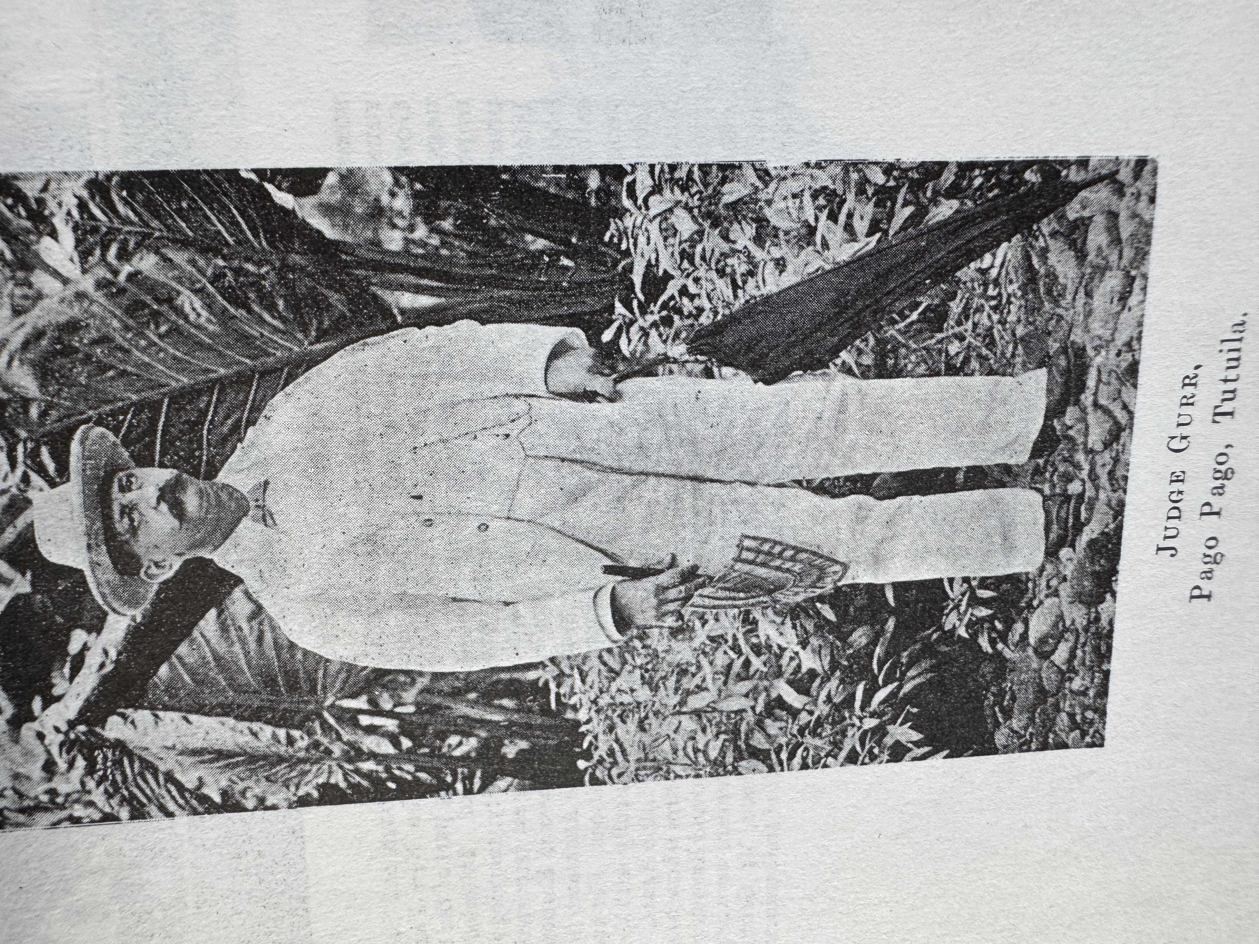 Edwin Gurr, born in Tasmania, came to Apia and practiced in the Consular Courts of Great Britain and the United States.  Benjamin Tilley, th