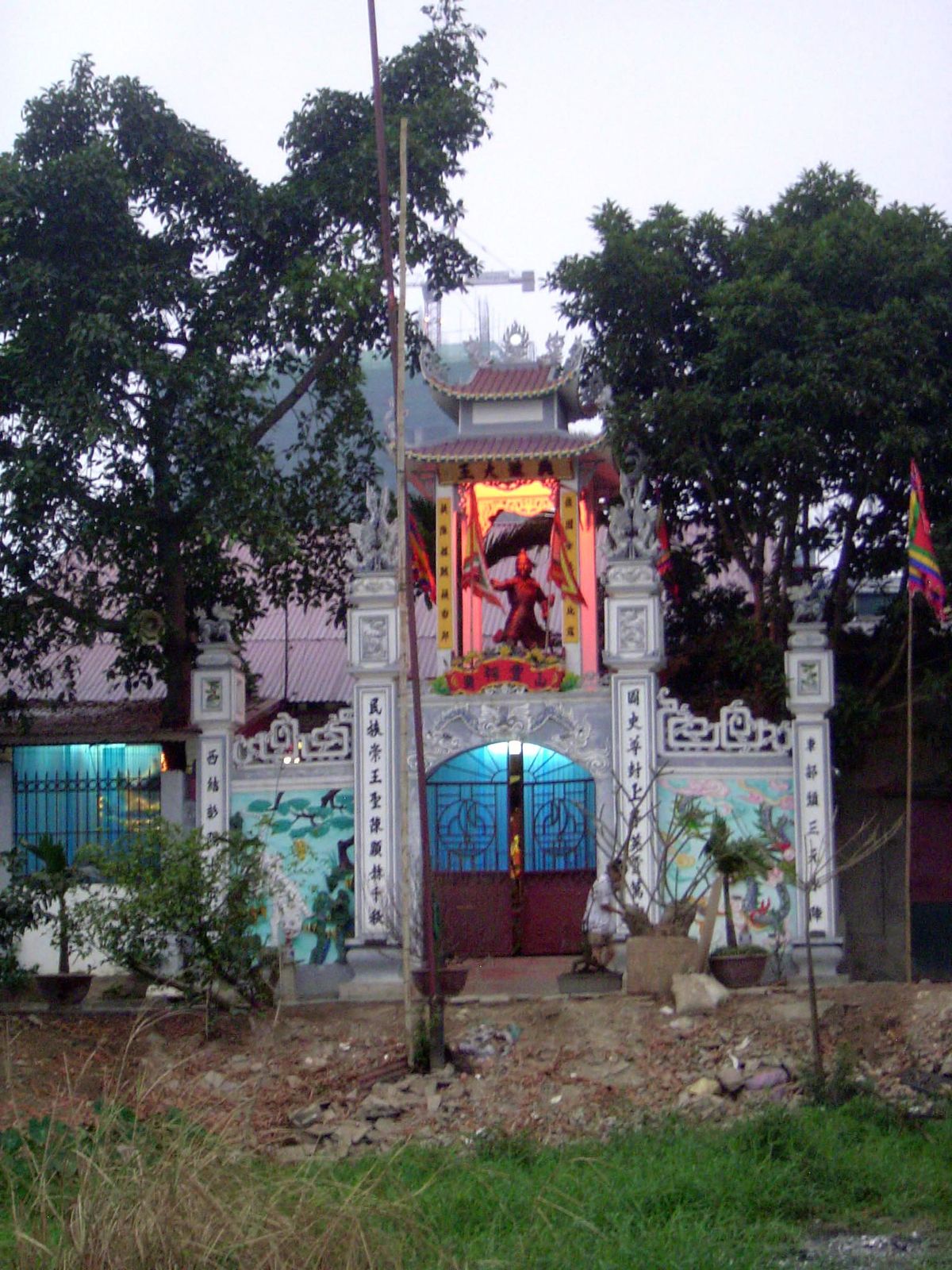 Riverside temple.