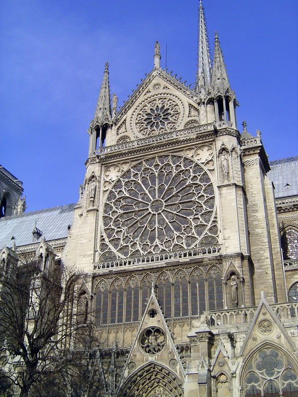 The transepts are short to the point of non-existence, with the portal of St. Etienne in the face of the south stub. Is the twelve-slice seg