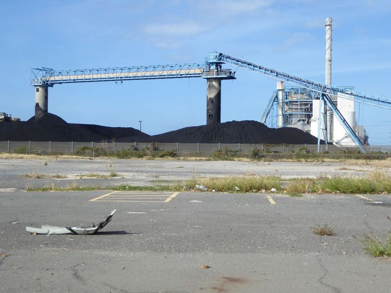 No palms here. The plant burns about 660,000 tons of coal annually. Where from? West Virginia? Not a prayer. Try Indonesia.