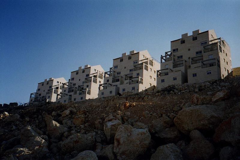 Housing at the north end of Ephrata. The picture was taken from a road used by the residents of Wad er-Rihal, a small village whose resident