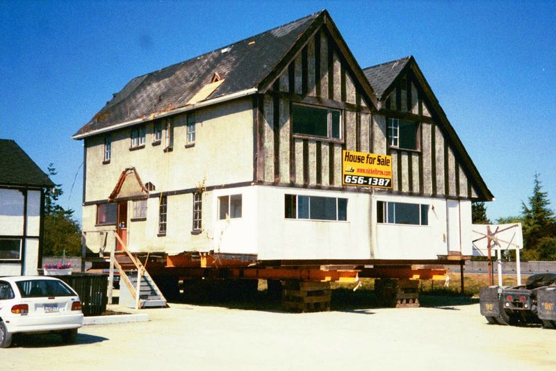 It was barged 20 miles to a yard, where it sat for sale.
