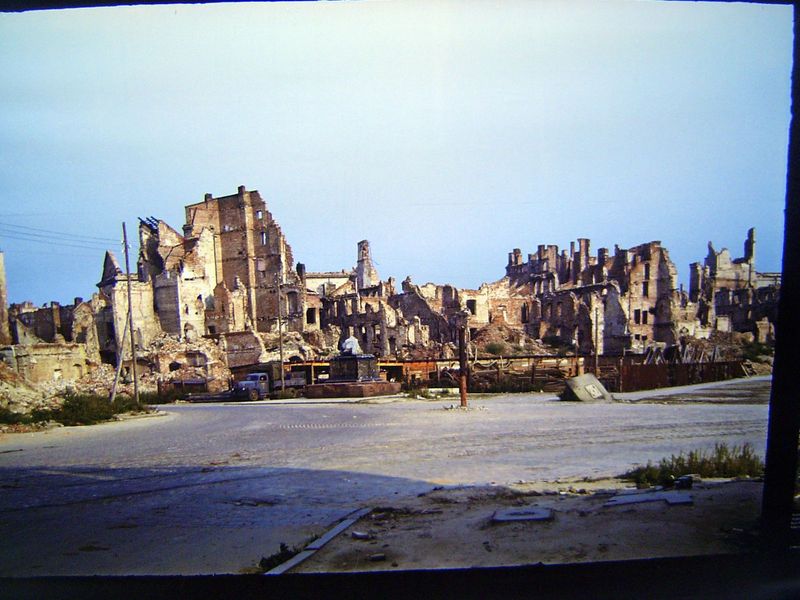 What's this? It's a picture of a picture on display at Twardowski Square, named for the priest and poet Jan Swardowki. It's a reminder of wh