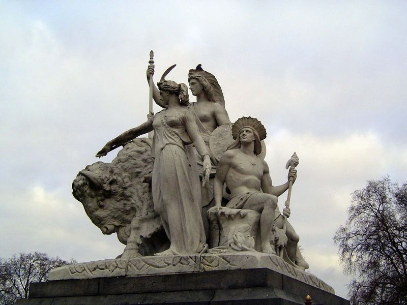 America, by J. Bell. An Indian maiden in something French?