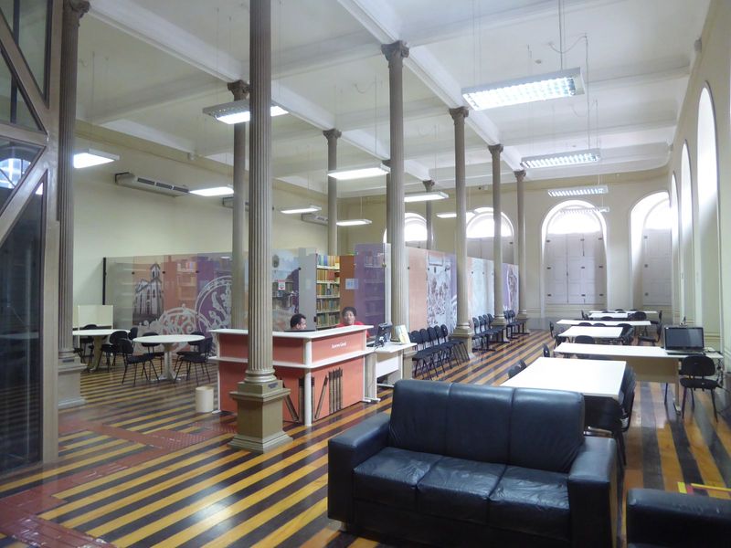 A reading room, reopened in 2013 after restoration.
