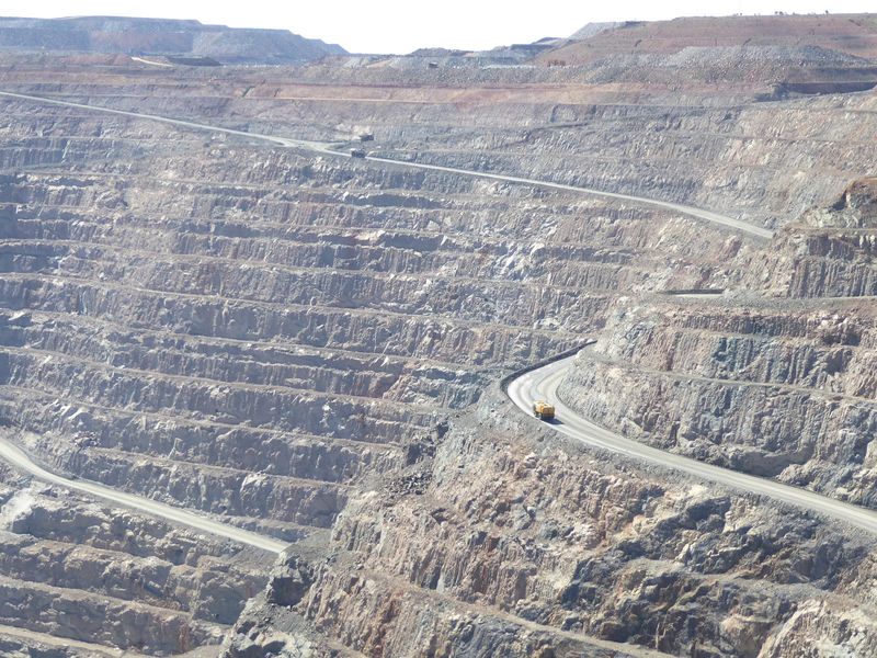 Here she be, or at least a bit of it. It's slim pickings: 15 million tons of rock are hauled off annually, from which 28 tons of gold are ex