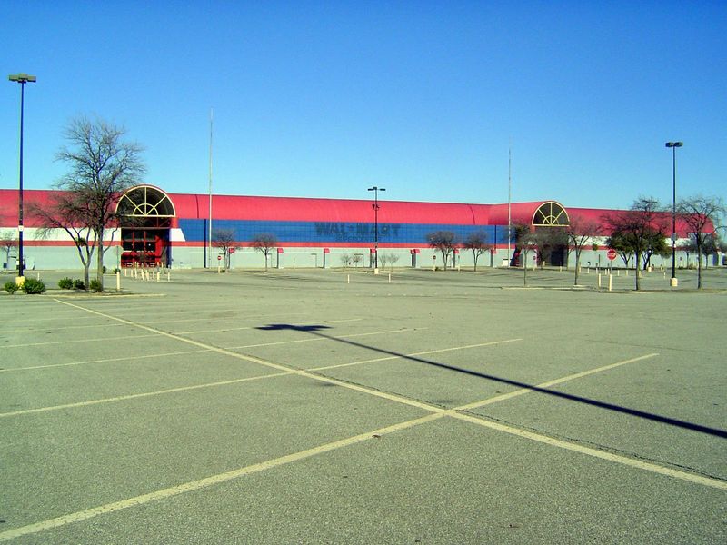 Presto! The store closed late in 2008. It was still sitting empty at the end of 2015, when the Garland city council turned down a proposal t