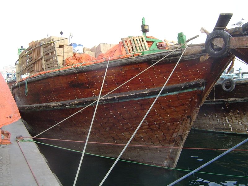 Mooring lines.