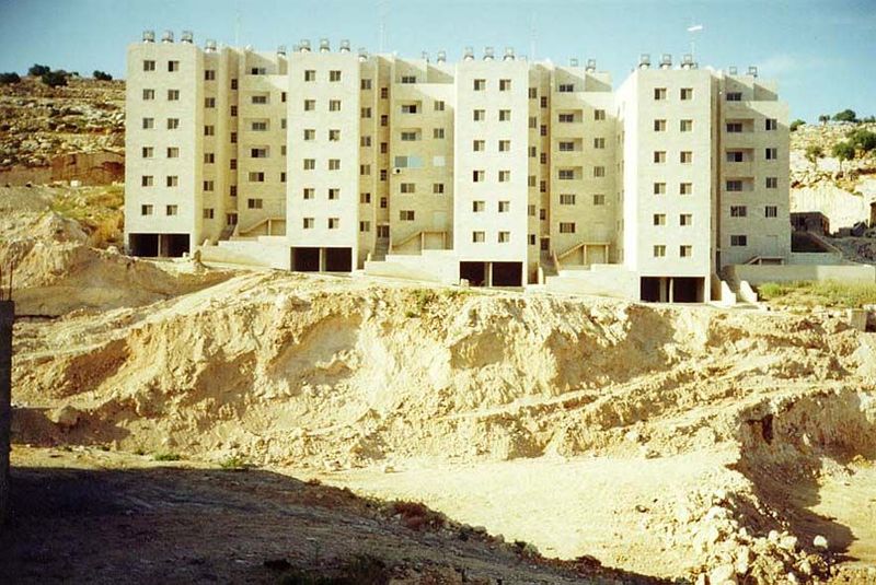 The city's ugliest building was built with American foreign-aid funds. It stands on what had been a greenbelt immediately north of town. Now