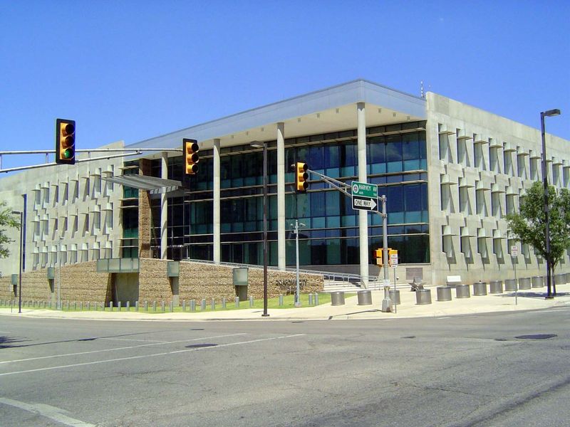 The new federal building, opened in 2004 at a cost of $40 million.