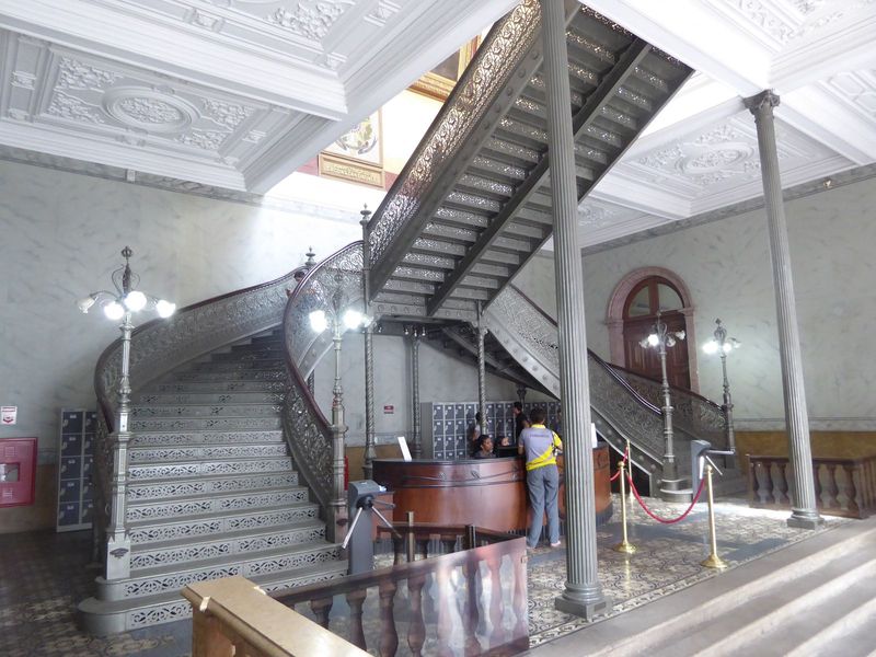 Main staircase of the library.