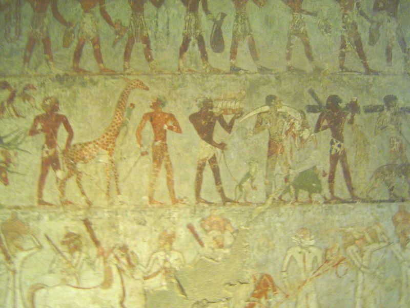 Inside, there's a famous mural showing the precious or curious objects retrieved during the expedition to Punt, in modern Eritrea. At the bo