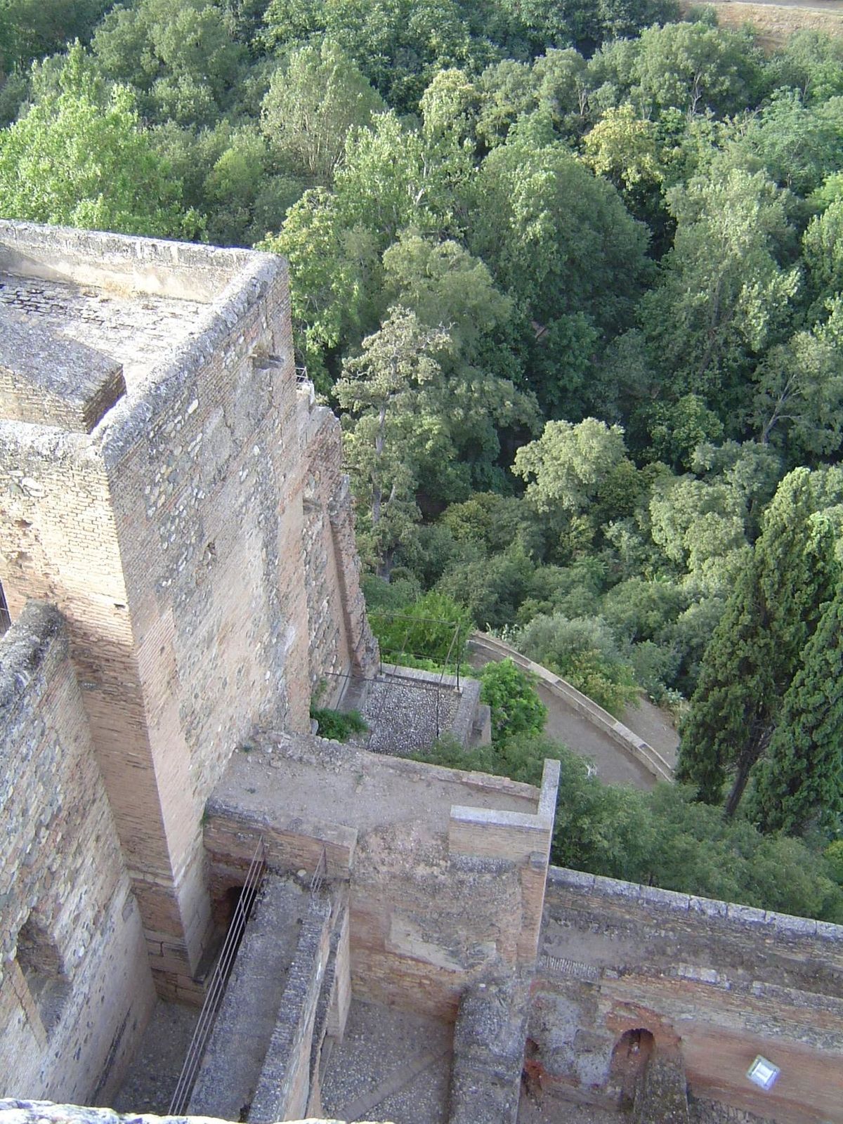 Looking the other way from the same vantage point, the site seems impregnable.