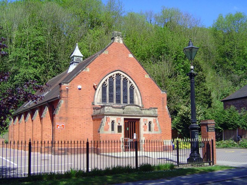 Close to the school is Trinity Hall, opened in 1901 as a hall for the nearby Trinity Church. The cornerstone carries the name of Muriel Darb