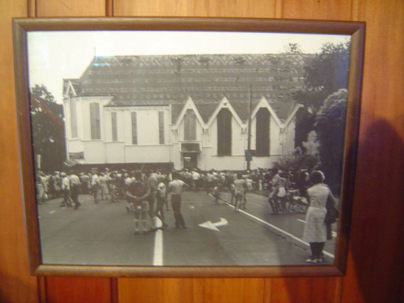 In 1982 the church was moved across the street Parnell Road to adjoin the much larger Holy Trinity.