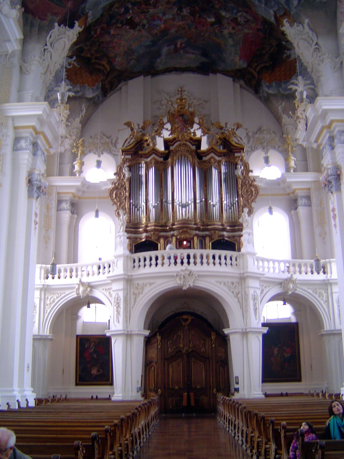 The organ loft.