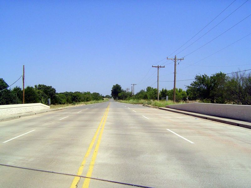 We're at the edge of the metro now: Western Avenue shrinks here from four to two lanes.