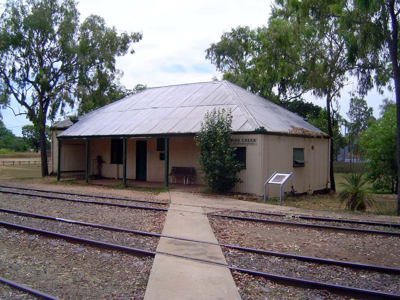 The town's former railway station.