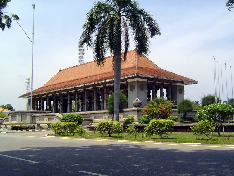 Independence Memorial Hall, a near replica of the old Assembly Hall at Kandy.