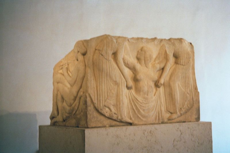 The Ludovisi Throne Altemps Museum, perhaps the most beautiful object in Rome—but not Roman. It's likely Greek, possibly from the 5th centur