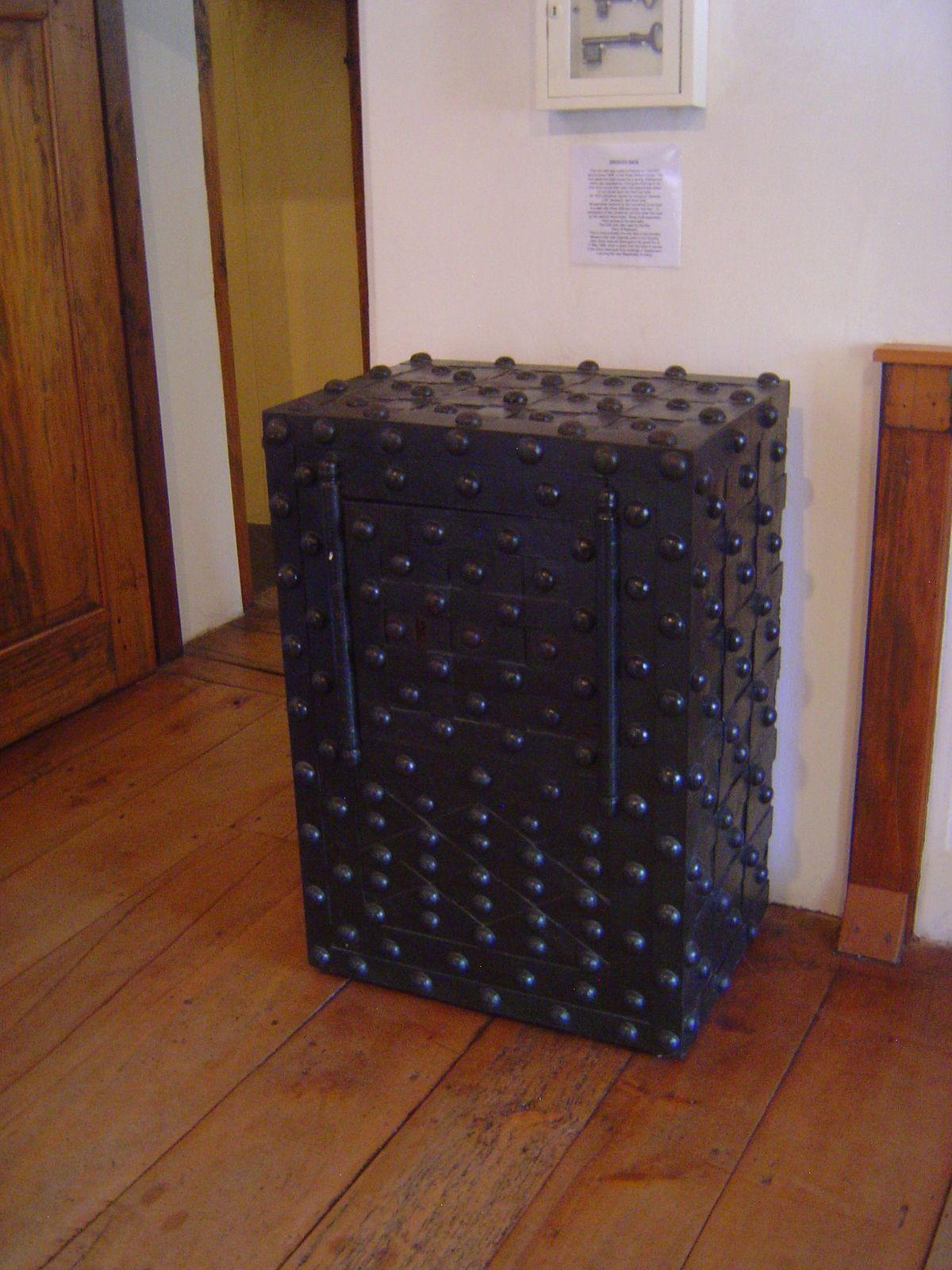 A safe, though I'm more taken by the floorboards.