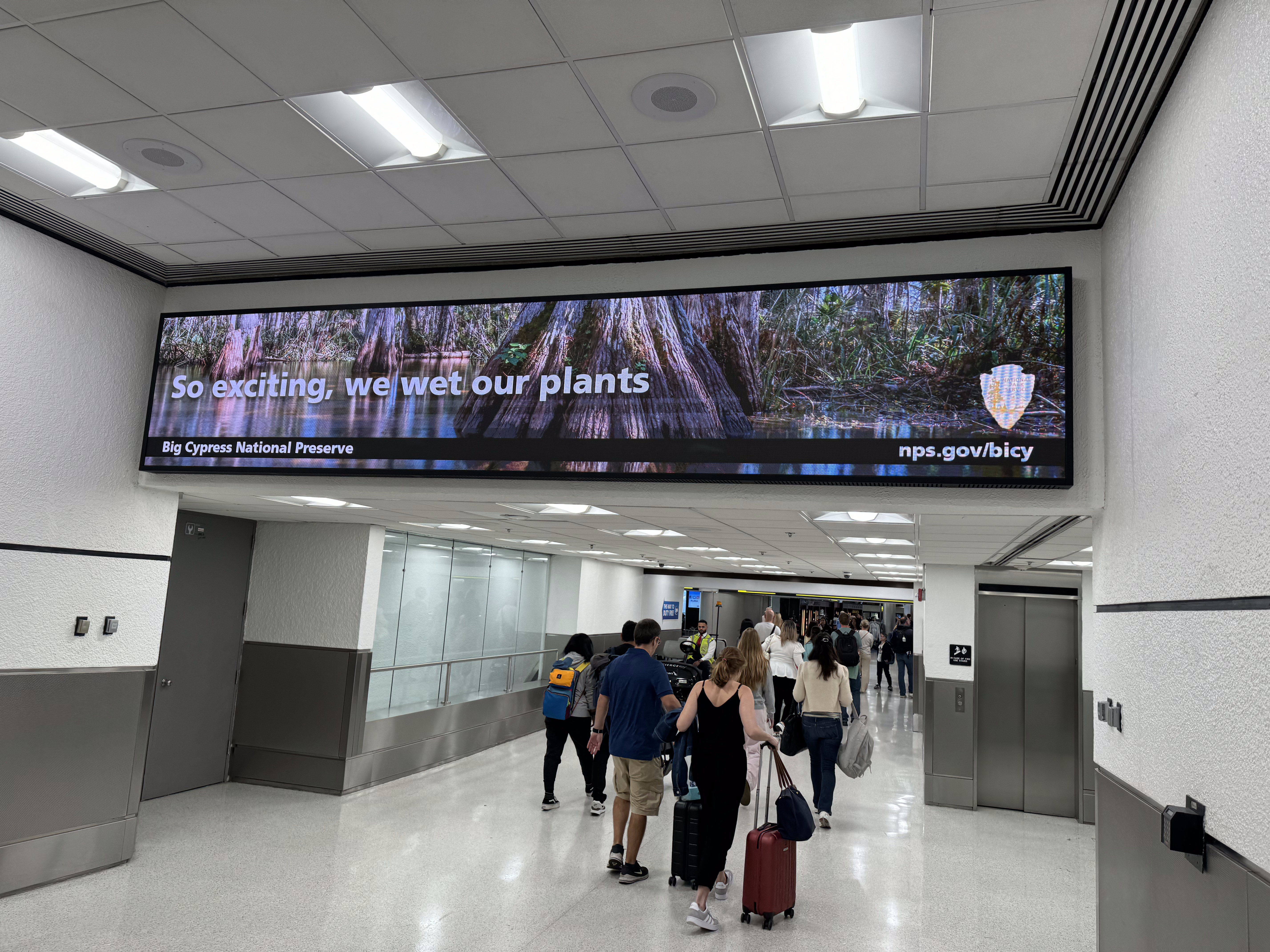 Welcome to Miami International.  And I thought that Mexico was a foreign country.