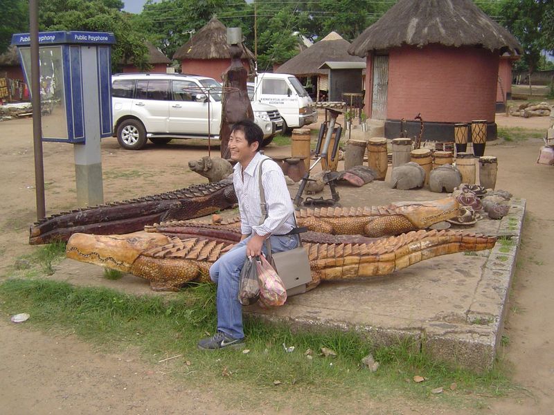 Some of the crafts are impressive; the tourists are frequently Chinese, taking a day off from their many businesses in Zambia.