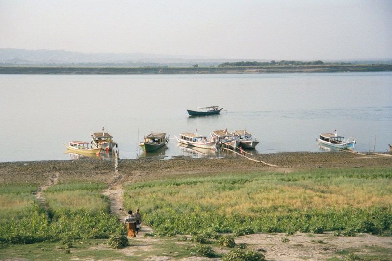 Along its banks, farmers grow crops with residual moisture and, as needed, with tiny gasoline pumps that lift river water.