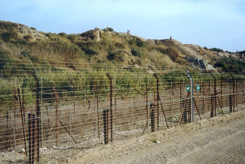 Border fencing.