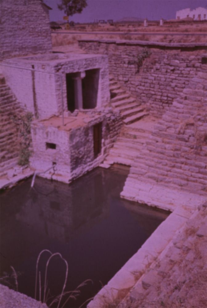 Another tremendous well, this one within the command of the right-bank Tungabhadra canals. The photo was taken in 1981. Heaven knows exactly