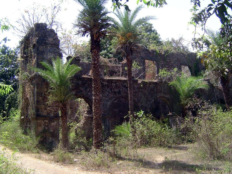 Ruins of the camara or town hall, built in 1606.