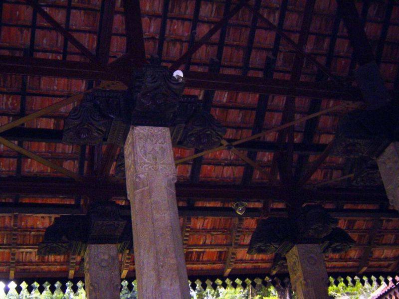 The chapel was completed in 1935, though it originally had a metal roof. The design was by the school's vice principal, Reverend Gaster.