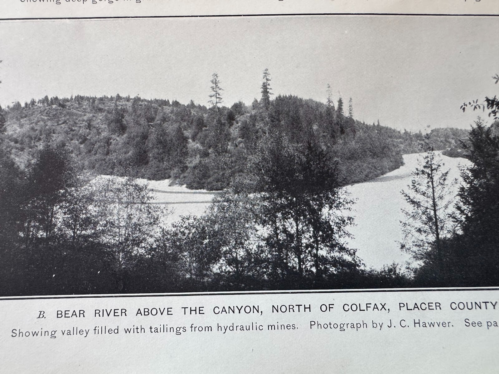 Compare it with this photo of the nearby Bear River shortly after 1900.  Quite a difference.  We're gonna figger this out.

Lindgren, facing