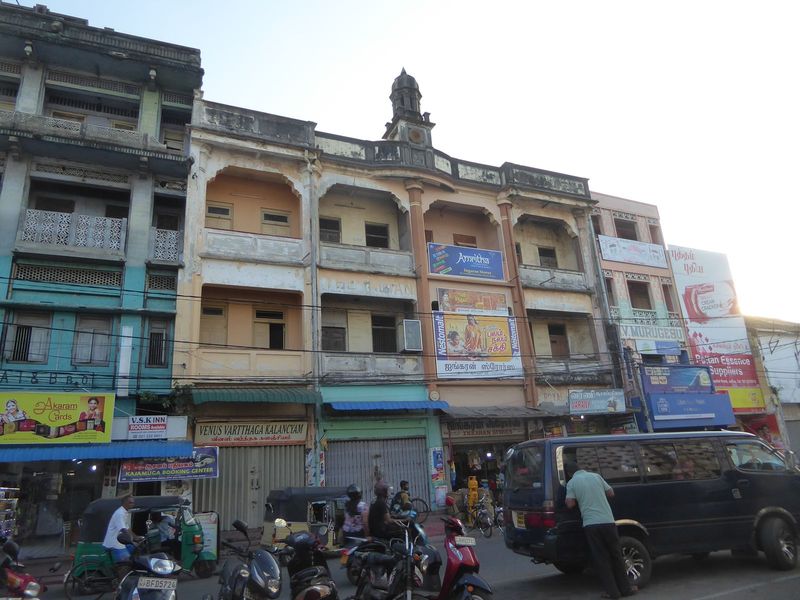 About as central as Jaffna gets. The building appears to have housed the former local office of The Indian Express. Date of the building? Ma