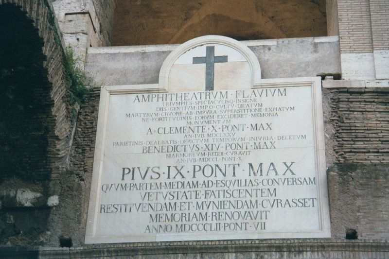 There's no evidence that Christians were slaughtered in the Colosseum. Still, the story was a powerful one, useful in propagating the faith.
