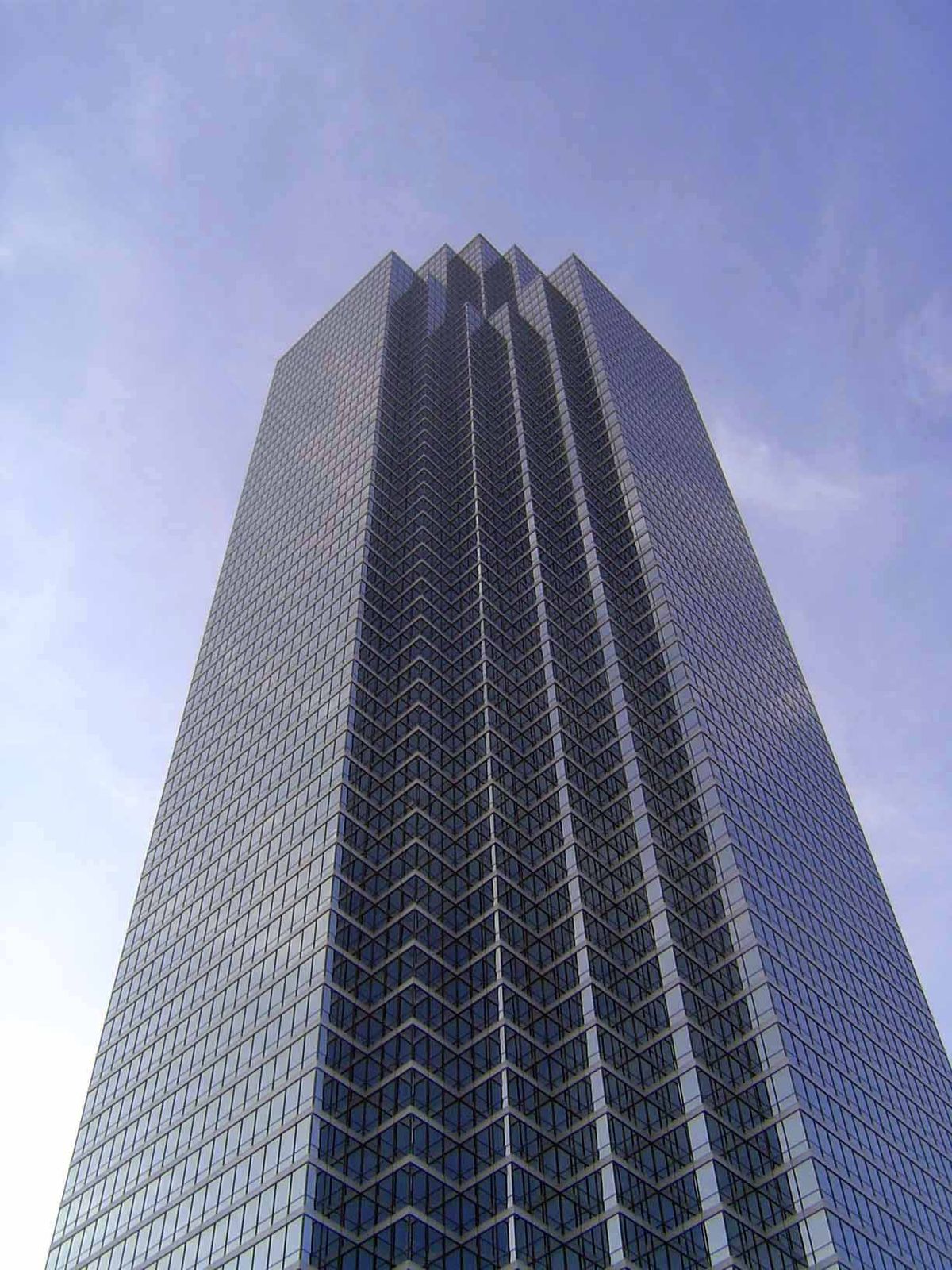 The Bank of America Tower. A twin tower was planned but never built.