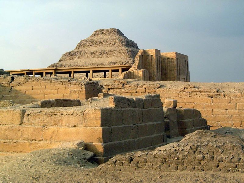 The surrounding buildings have been under excavation for decades.