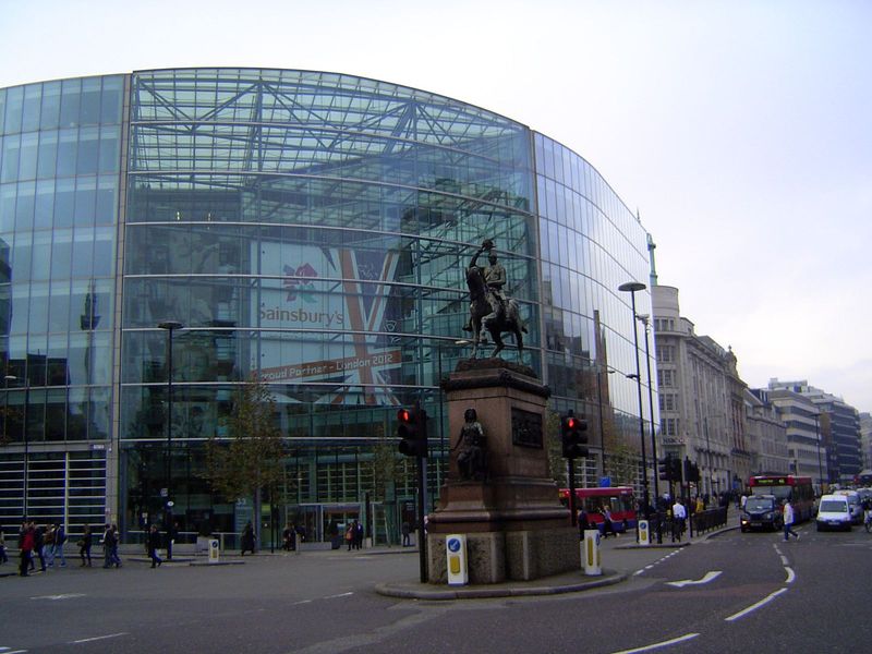 Here it is again, now cut down a few floors and wrapped in glass by Norman Foster. The building is now the headquarters of Sainsbury's.