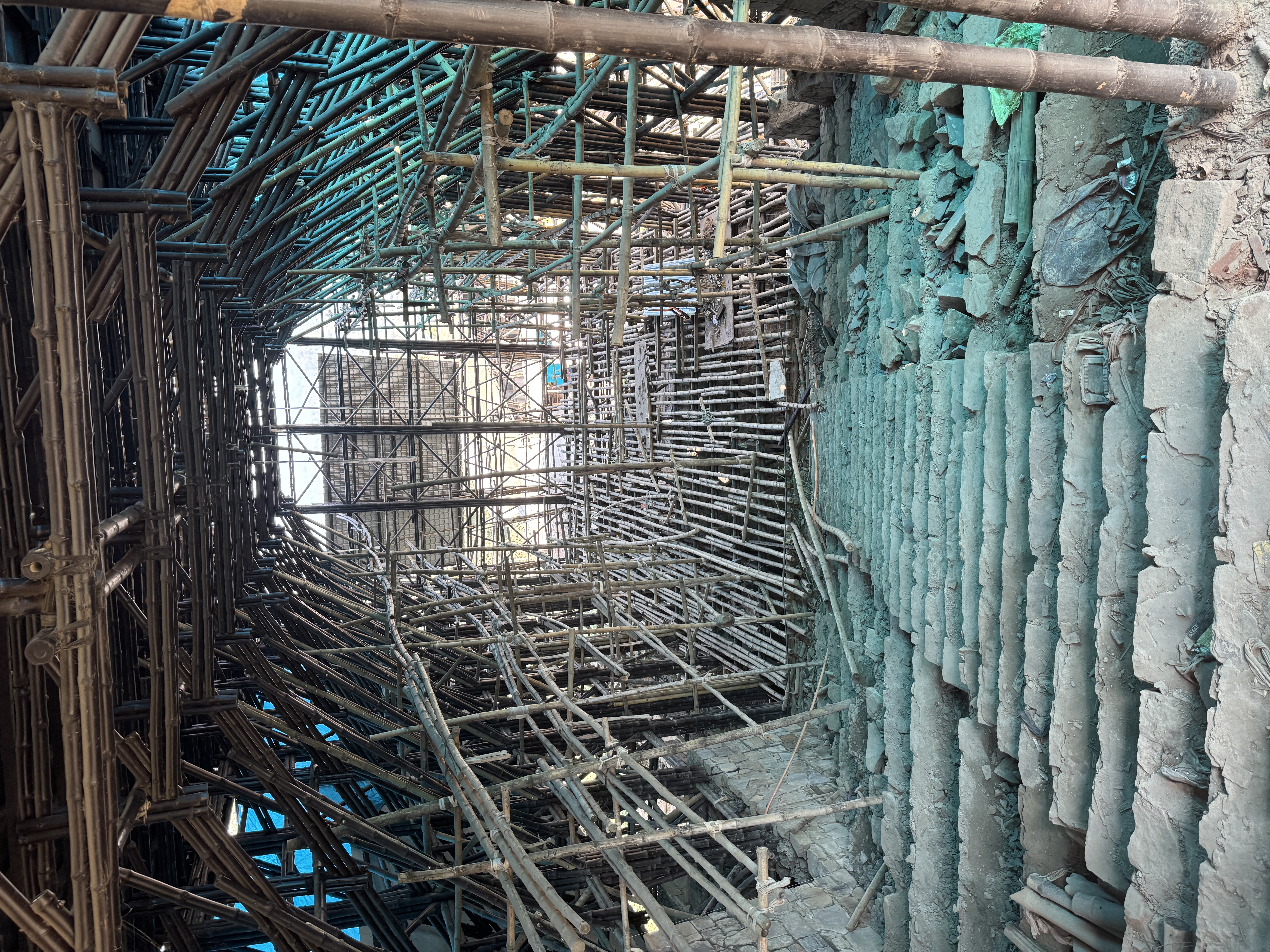 Brief detour: vanishingly few buildings are built of bamboo and other traditional materials in Nagaland today, but here's a spectacular exce