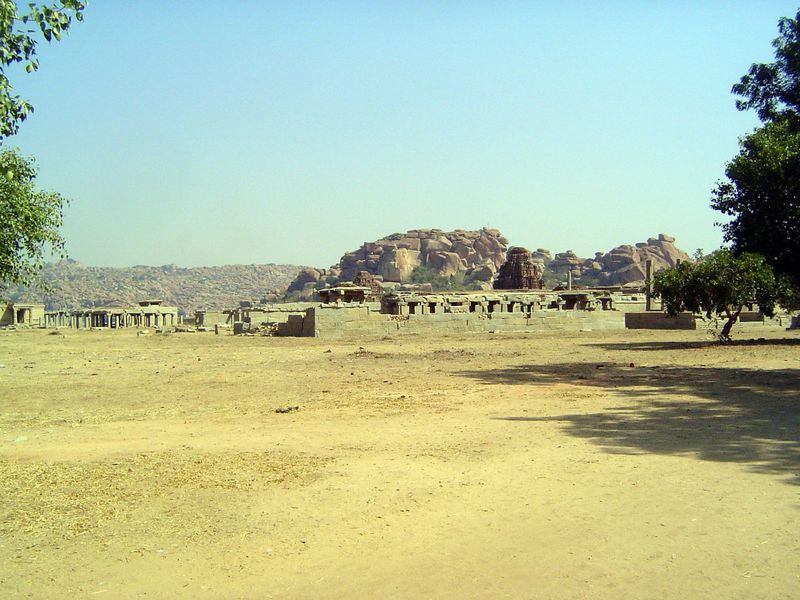 Still further east: the Vitthala Temple, its name from a form of Krishna, himself a form of Vishnu.